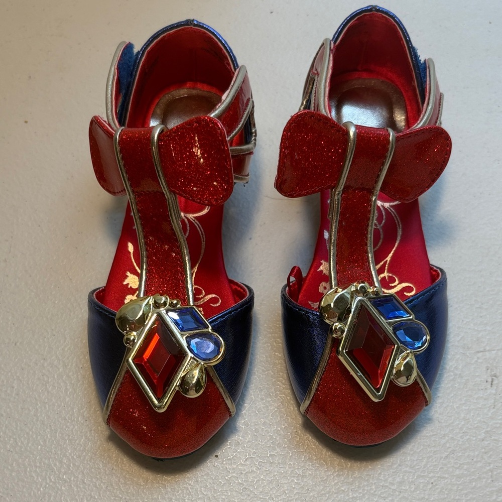Kids Red and Blue Dress Shoes